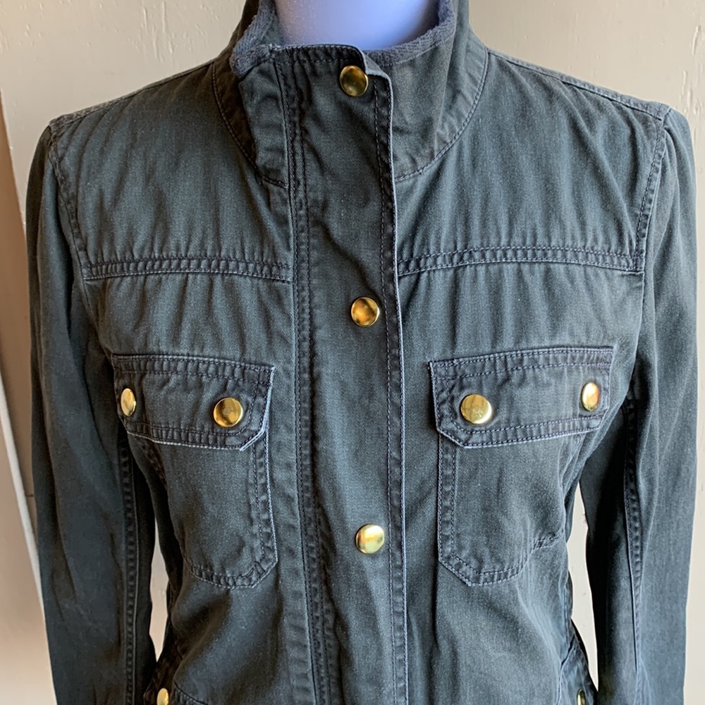 J Crew Sz XS Olive Green Field Jacket - Picture 3 of 9